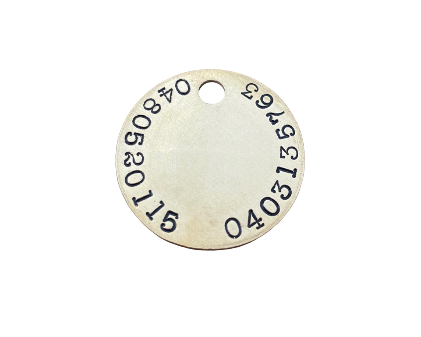The OG - Round Brass Dog Tag