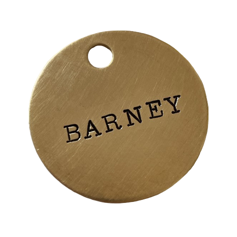 The OG - Round Brass Dog Tag